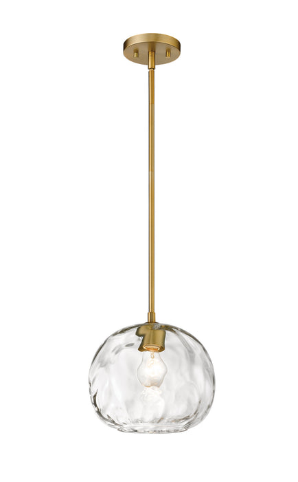 Z-Lite 490P10-OBR One Light Pendant, Olde Brass