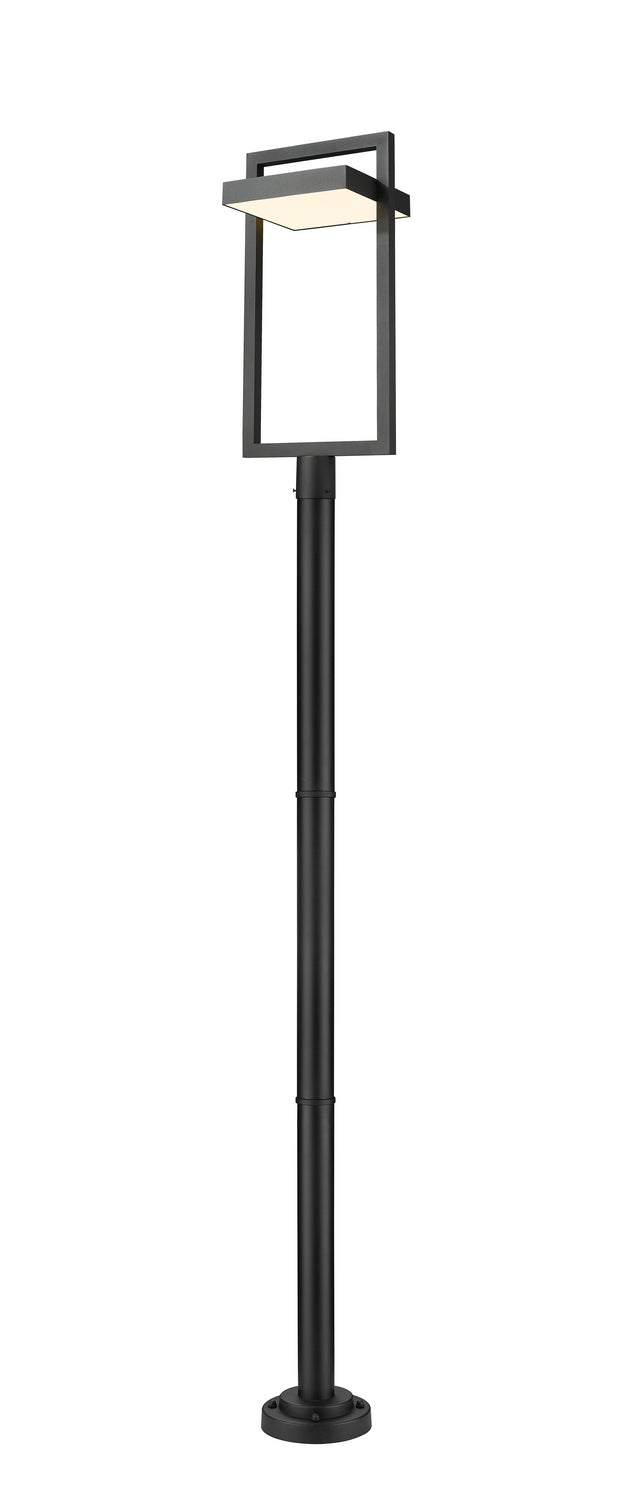 Z-Lite 566PHXLR-567P-BK-LED LED Outdoor Post Moun Fixture, Black