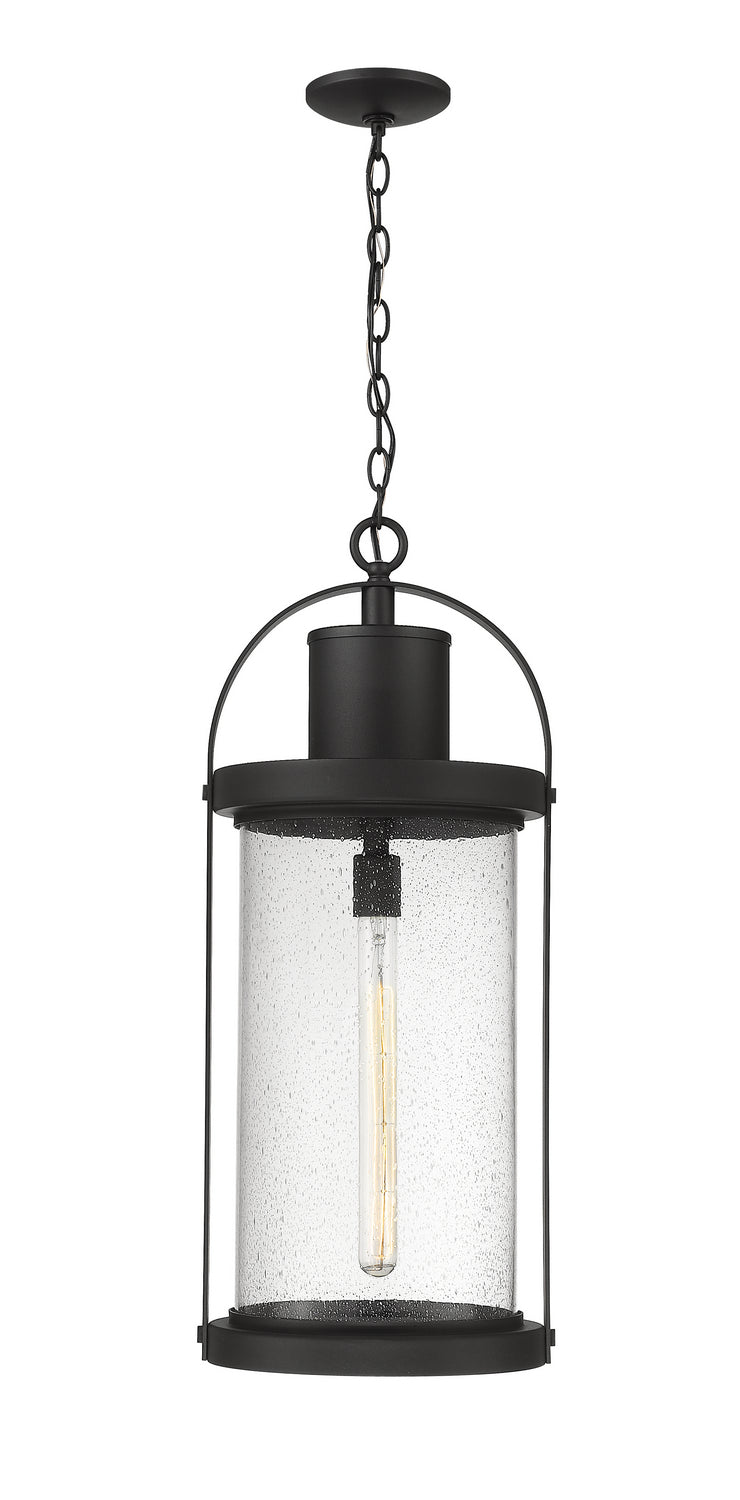 Z-Lite 569CHXL-BK One Light Outdoor Chain Mount Ceiling Fixture, Black