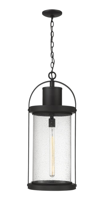 Z-Lite 569CHXL-BK One Light Outdoor Chain Mount Ceiling Fixture, Black