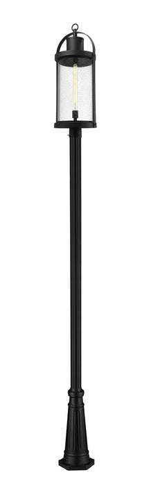 Z-Lite 569PHXL-519P-BK One Light Outdoor Post Mounted Fixture, Black