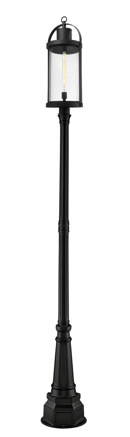 Z-Lite 569PHXL-564P-BK One Light Outdoor Post Mounted Fixture, Black
