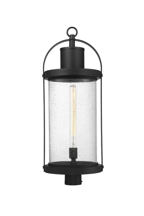 Z-Lite 569PHXL-BK One Light Outdoor Post Mount Fixture, Black