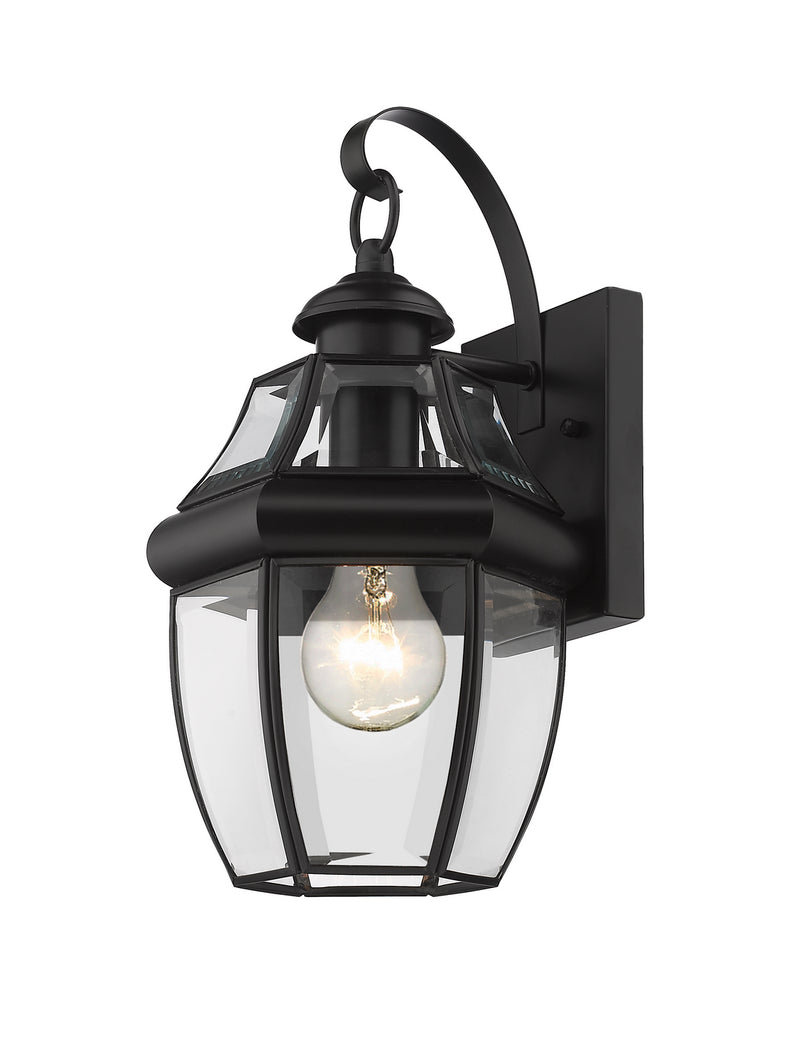 Z-Lite 580S-BK One Light Outdoor Wall Light, Black