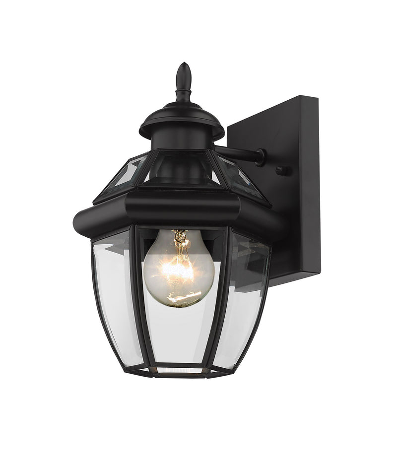 Z-Lite 580XS-BK One Light Outdoor Wall Light, Black