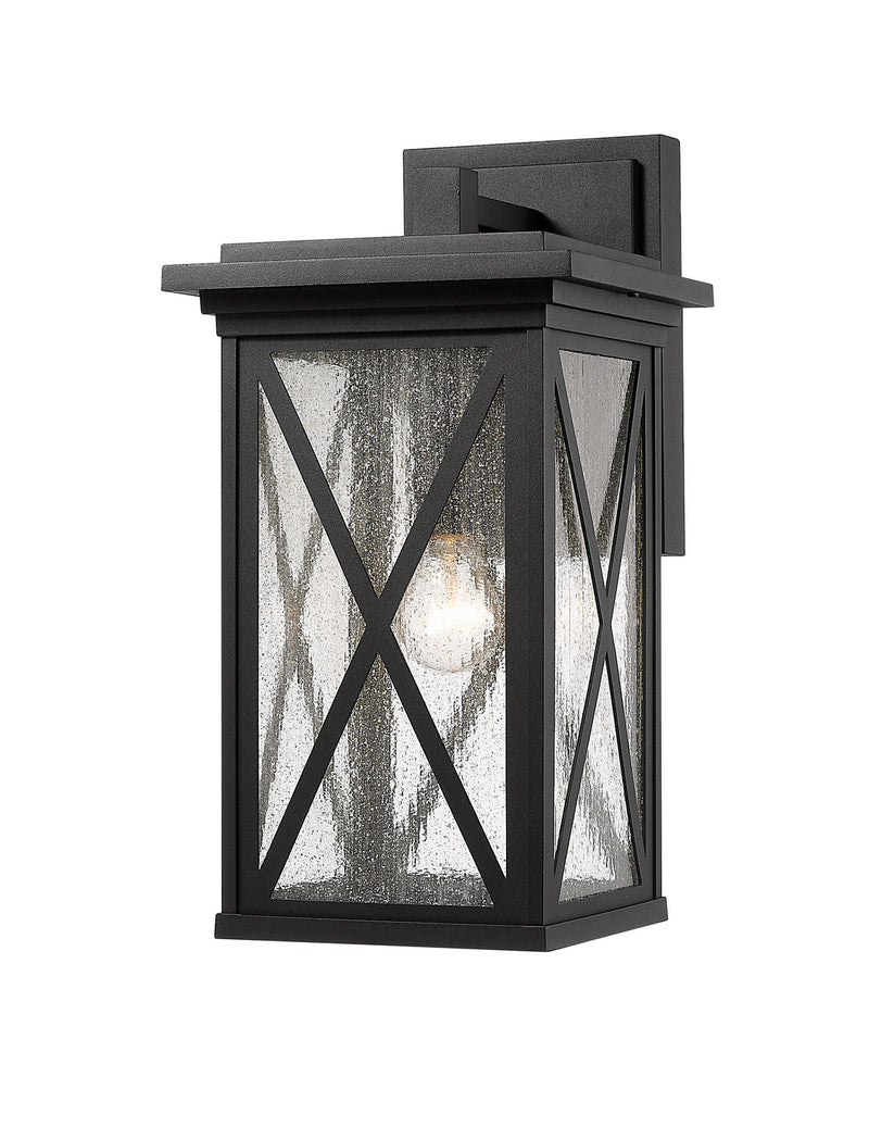 Z-Lite 583B-BK One Light Outdoor Wall Light, Black