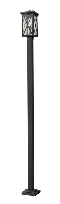 Z-Lite 583PHBS-536P-BK One Light Outdoor Post Mounted Fixture, Black