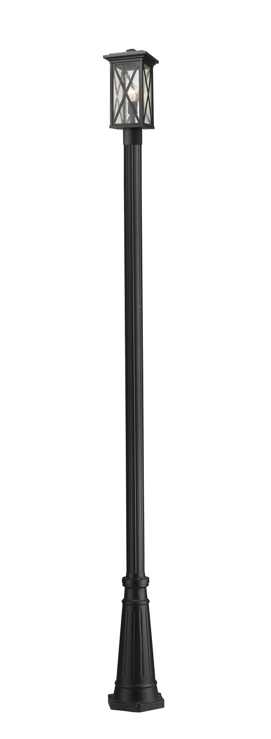 Z-Lite 583PHMR-519P-BK One Light Outdoor Post Mounted Fixture, Black