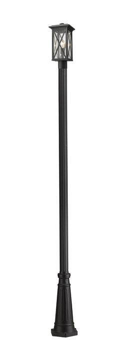 Z-Lite 583PHMR-519P-BK One Light Outdoor Post Mounted Fixture, Black