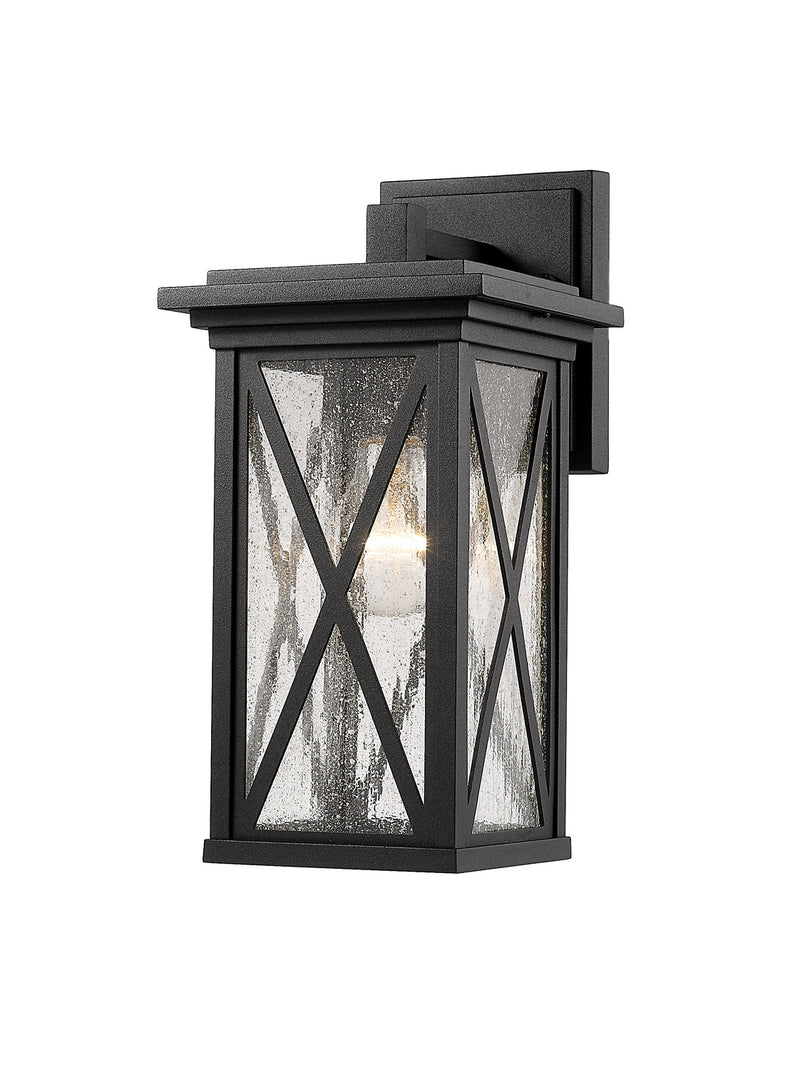 Z-Lite 583S-BK One Light Outdoor Wall Light, Black