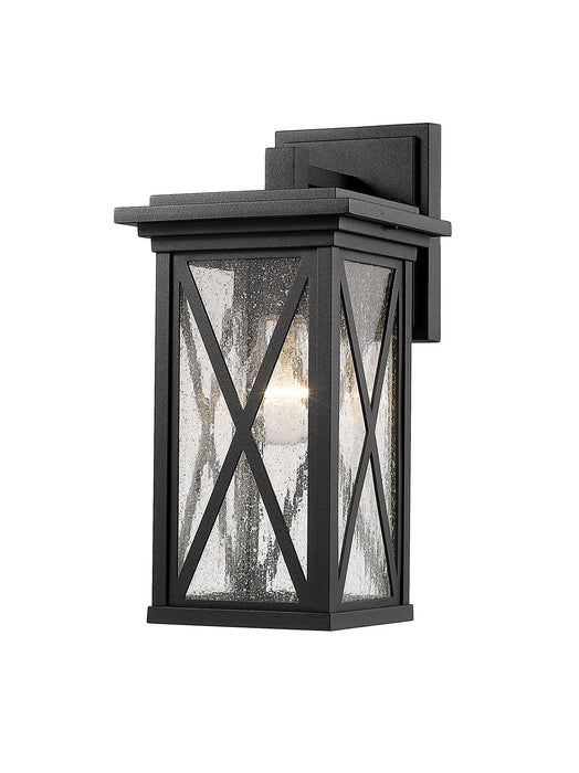 Z-Lite 583S-BK One Light Outdoor Wall Light, Black