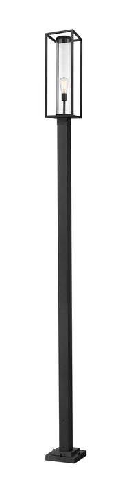 Z-Lite 584PHBS-536P-BK One Light Outdoor Post Mounted Fixture, Black