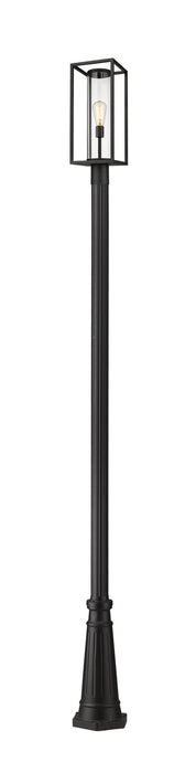 Z-Lite 584PHMR-519P-BK One Light Outdoor Post Mounted Fixture, Black