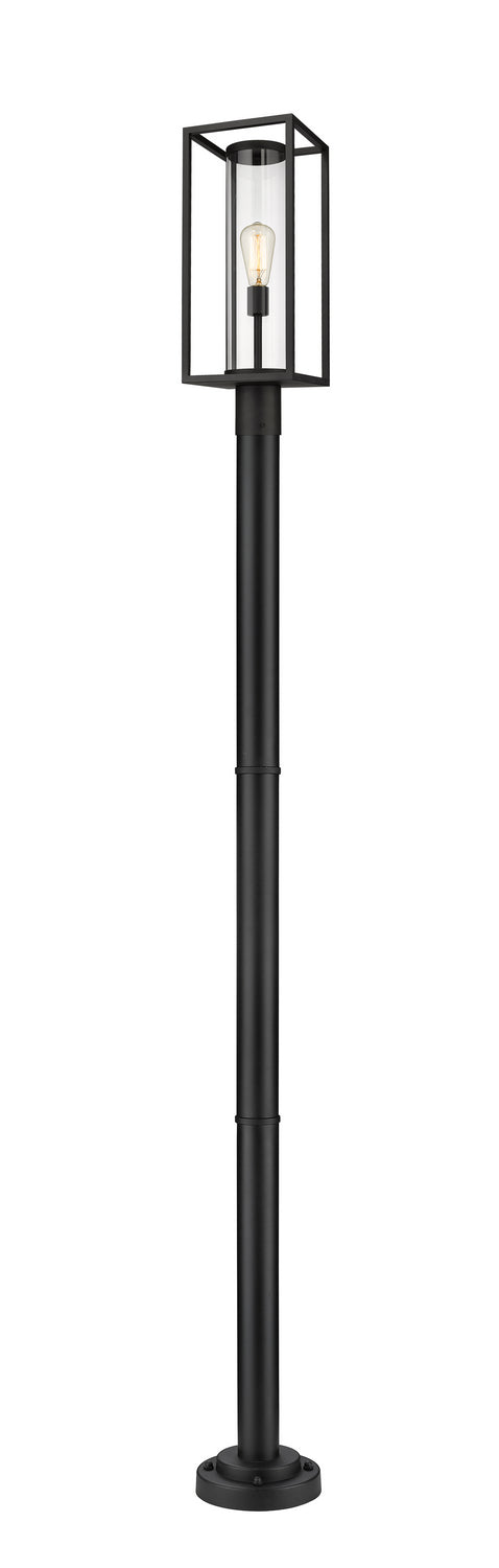 Z-Lite 584PHMR-567P-BK One Light Outdoor Post Mounted Fixture, Black