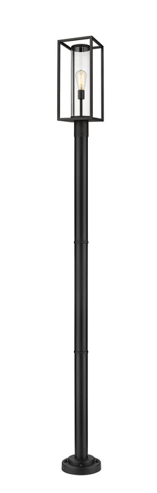 Z-Lite 584PHMR-567P-BK One Light Outdoor Post Mounted Fixture, Black