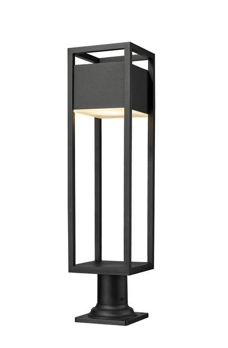 Z-Lite 585PHBR-533PM-BK-LED LED Outdoor Pier Mounted Fixture, Black