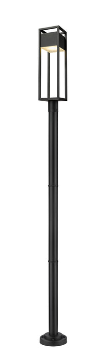 Z-Lite 585PHBR-567P-BK-LED LED Outdoor Post Moun Fixture, Black
