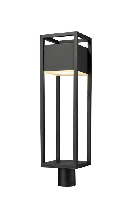 Z-Lite 585PHBR-BK-LED LED Outdoor Post Moun Fixture, Black