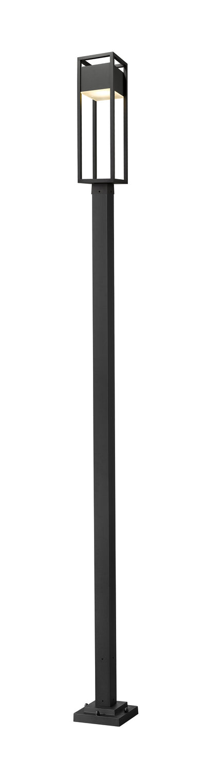 Z-Lite 585PHBS-536P-BK-LED LED Outdoor Post Moun Fixture, Black