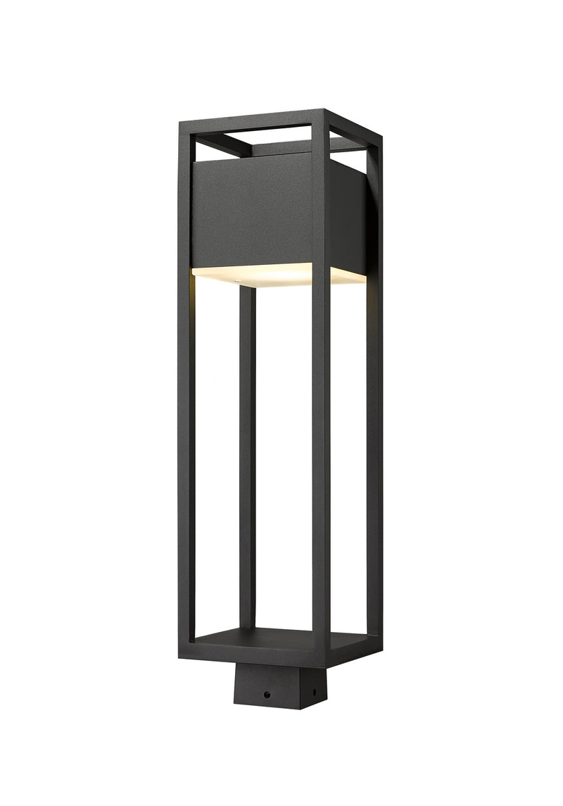 Z-Lite 585PHBS-BK-LED LED Outdoor Post Moun Fixture, Black