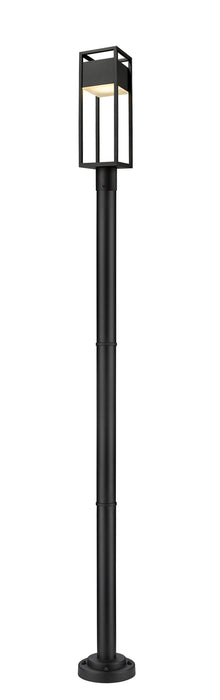 Z-Lite 585PHMR-567P-BK-LED LED Outdoor Post Moun Fixture, Black