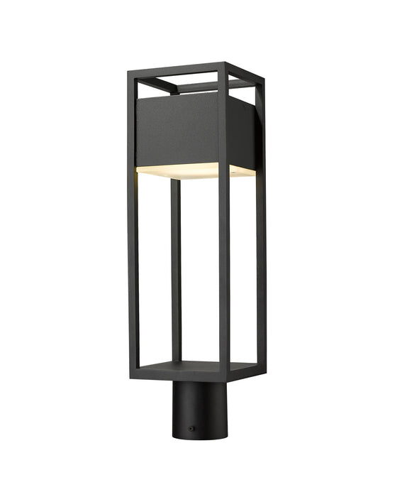 Z-Lite 585PHMR-BK-LED LED Outdoor Post Moun Fixture, Black