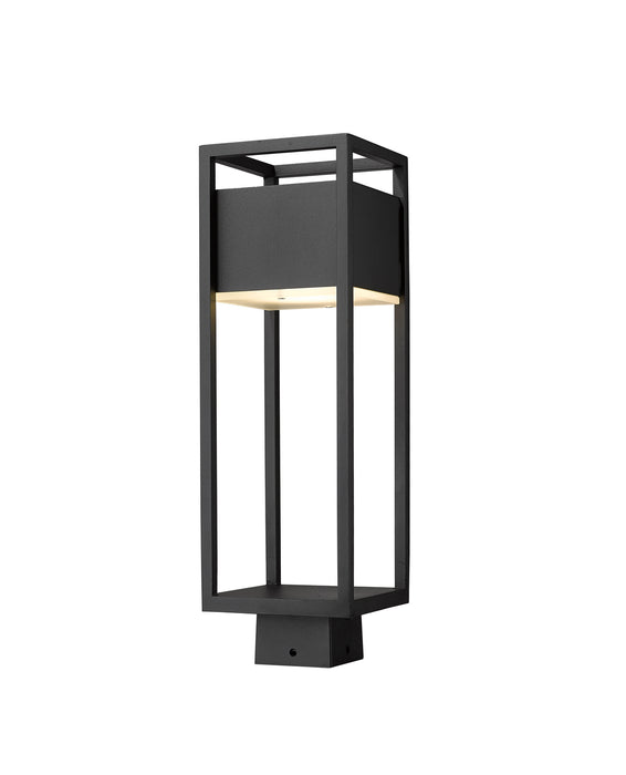 Z-Lite 585PHMS-BK-LED LED Outdoor Post Moun Fixture, Black
