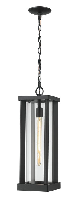 Z-Lite 586CHB-BK One Light Outdoor Chain Mount Ceiling Fixture, Black