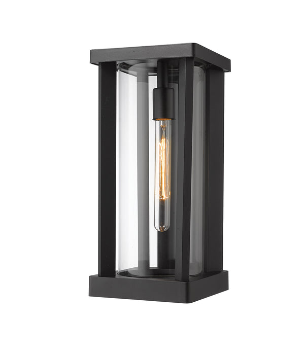Z-Lite 586M-BK One Light Outdoor Wall Light, Black