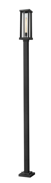 Z-Lite 586PHBS-536P-BK One Light Outdoor Post Mounted Fixture, Black