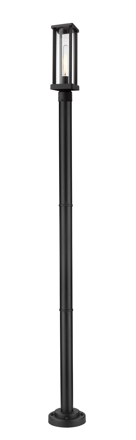 Z-Lite 586PHMR-567P-BK One Light Outdoor Post Mounted Fixture, Black