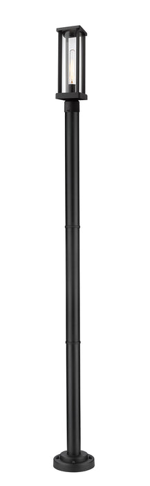 Z-Lite 586PHMR-567P-BK One Light Outdoor Post Mounted Fixture, Black