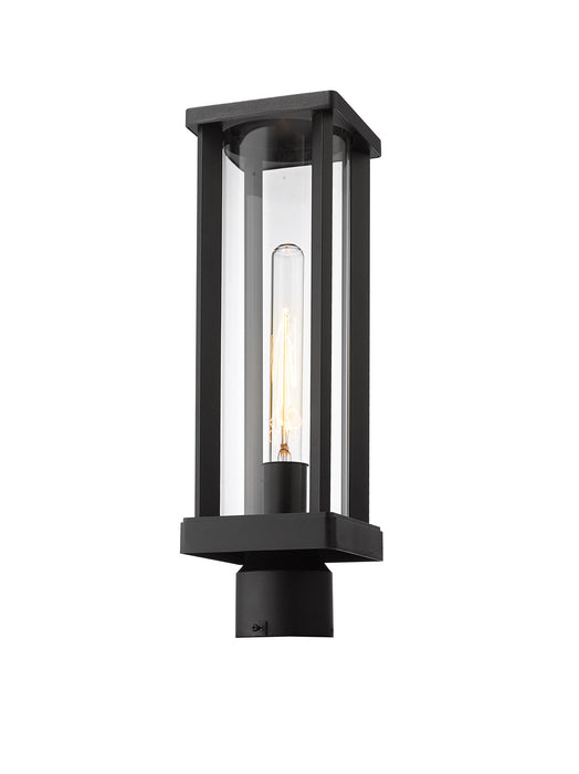Z-Lite 586PHMR-BK One Light Outdoor Post Mount Fixture, Black