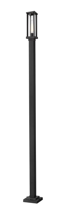 Z-Lite 586PHMS-536P-BK One Light Outdoor Post Mounted Fixture, Black
