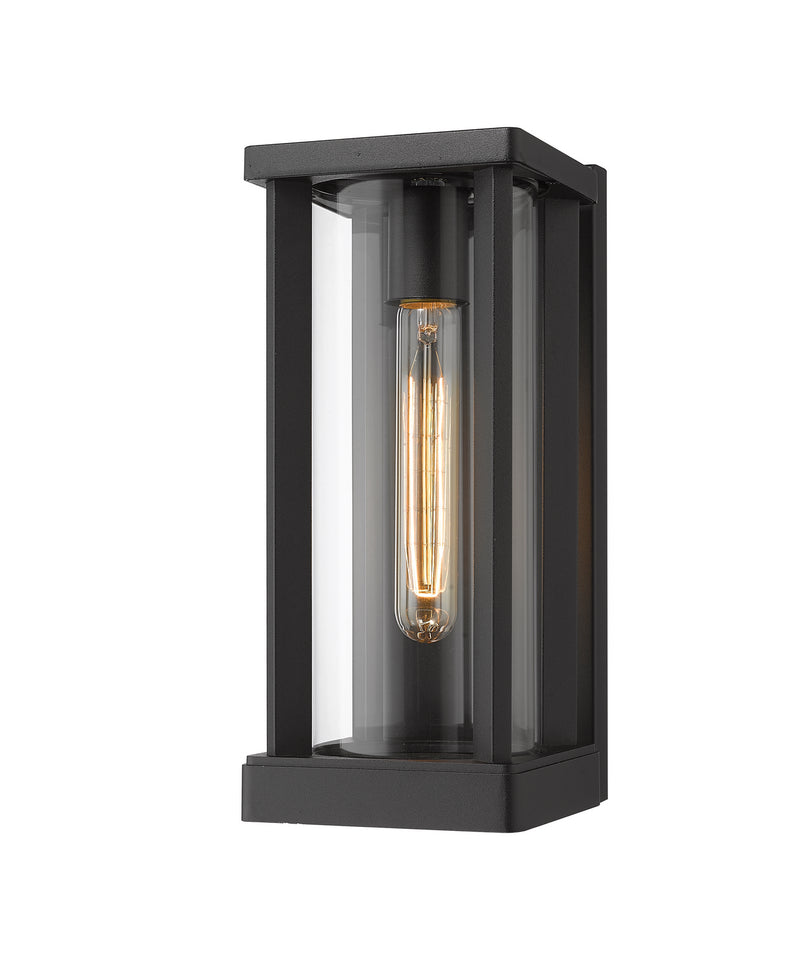 Z-Lite 586S-BK One Light Outdoor Wall Light, Black