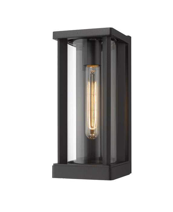 Z-Lite 586S-BK One Light Outdoor Wall Light, Black