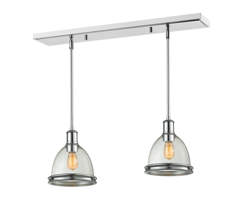 Z-Lite 719MP-2CH One Light Linear Chandelier, Chrome