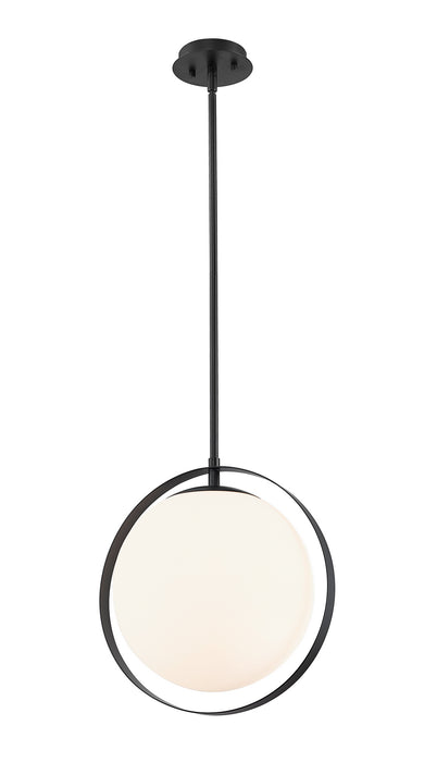 Z-Lite 730P12-MB One Light Pendant, Matte Black