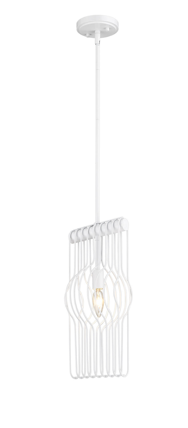 Z-Lite 801MP-WH One Light Pendant, White