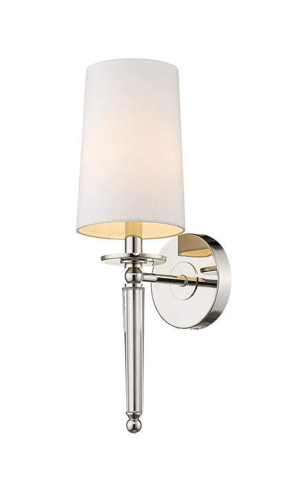 Z-Lite 810-1S-PN One Light Wall Sconce, Polished Nickel