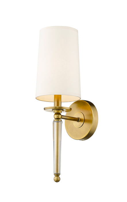 Z-Lite 810-1S-RB One Light Wall Sconce, Rubbed Brass
