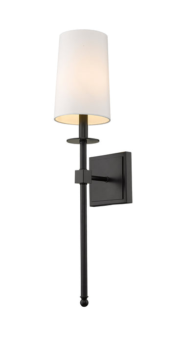 Z-Lite 811-1S-MB One Light Wall Sconce, Matte Black