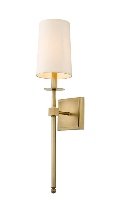 Z-Lite 811-1S-RB One Light Wall Sconce, Rubbed Brass