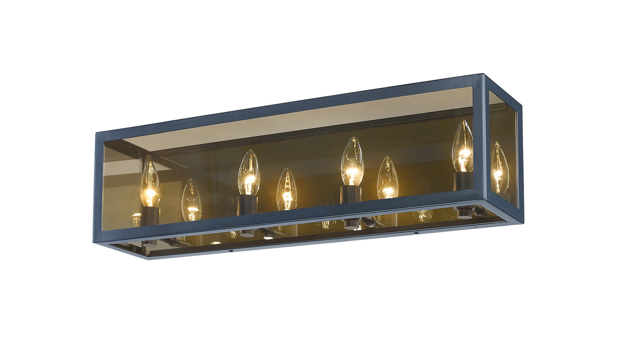 Z-Lite 802-4V-MC Four Light Vanity, Misty Charcoal