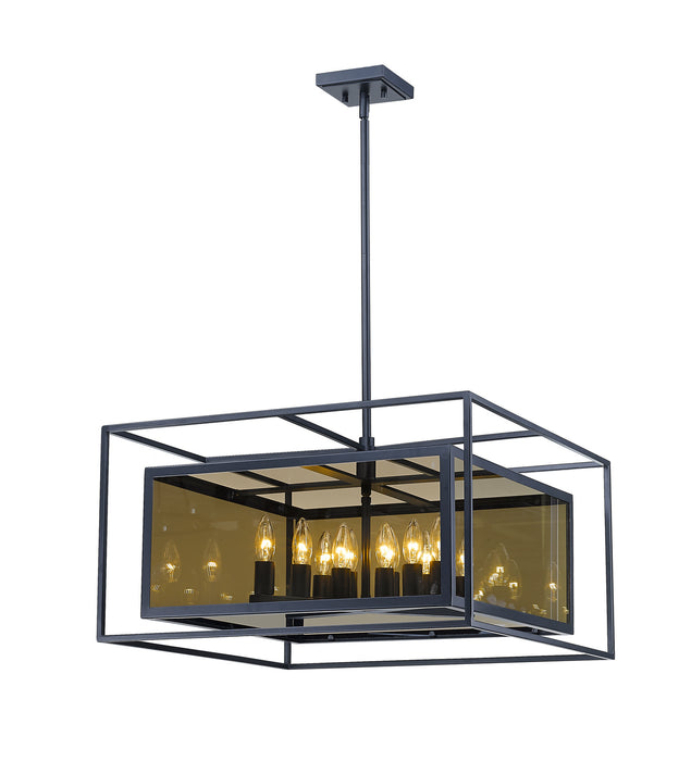 Z-Lite 802P24-MC 12 Light Chandelier, Misty Charcoal
