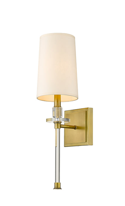 Z-Lite 803-1S-RB One Light Wall Sconce, Rubbed Brass