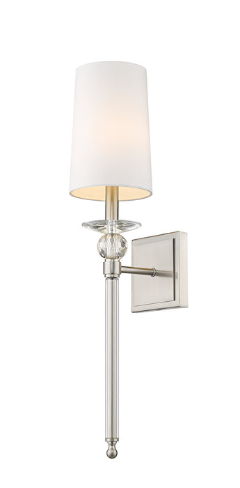 Z-Lite 804-1S-BN One Light Wall Sconce, Brushed Nickel