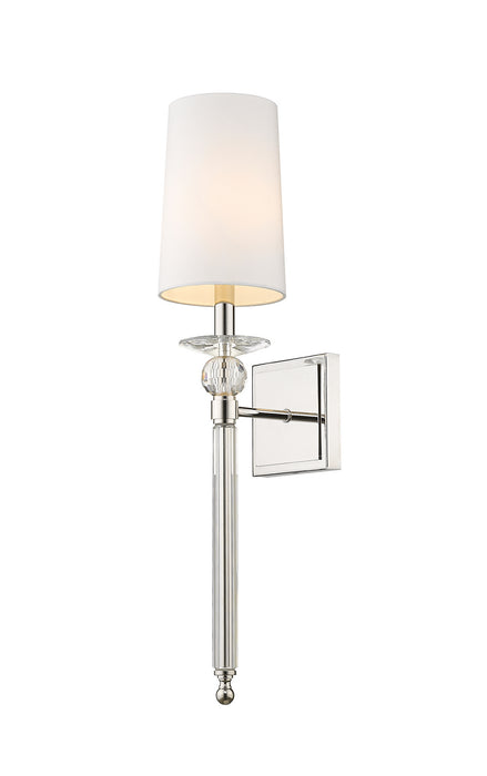 Z-Lite 804-1S-PN One Light Wall Sconce, Polished Nickel