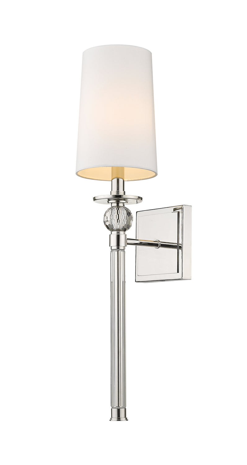 Z-Lite 805-1S-PN One Light Wall Sconce, Polished Nickel