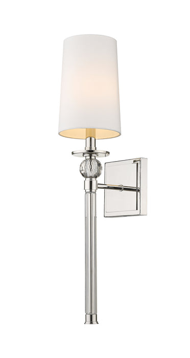 Z-Lite 805-1S-PN One Light Wall Sconce, Polished Nickel